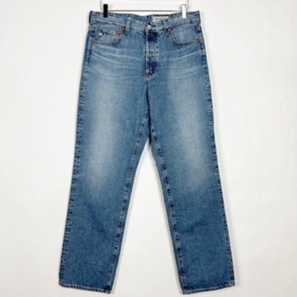 AG Jeans Alexxis High-Rise Vintage Straight Button Fly Women's Size 32R - Picture 16 of 16